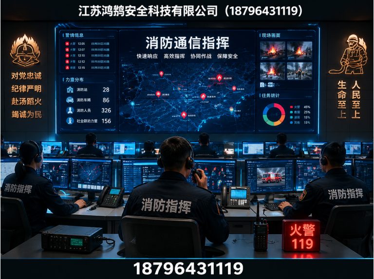 铜陵消防通信指挥展示图